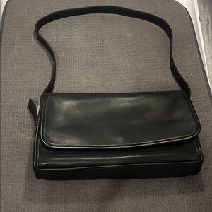 Coach Black Leather Shoulder Bag